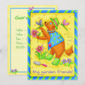Invitation Garden Friends "Garden Club" (Devant / Derrière)