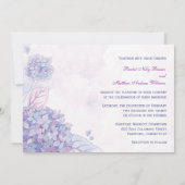 Invitation Garden Hydrangeas Luxe Floral Mariage (Dos)