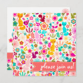 Invitation Garden Kitty (Devant / Derrière)