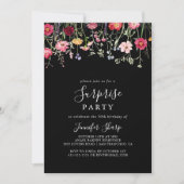 Invitation Garden Multicolore Fleur sauvage Surprise Party (Devant)