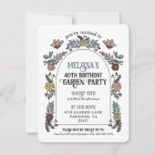 Invitation Garden Party 40e anniversaire (Devant)