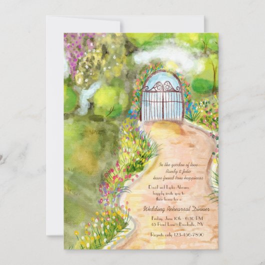 Invitation Garden Path (Devant)