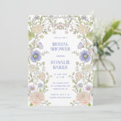 Invitation Garden Spring Floral  Bridal Shower (Debout devant)