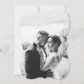 Invitation Garden Wedding Die Cut Save the Date Card (Dos)