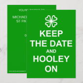 Invitation "Garder la date et l'heure" (Devant / Derrière)