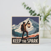 Invitation Garder l'étincelle (Debout devant)