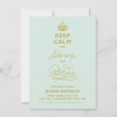Invitation Gardez La Douche Calme L'Invitation Fête des marié (Devant)