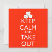 Invitation GARDEZ LE CALME ET FAITES L'Invitation (Devant)