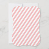 Invitation Gardez Le Calme Et La Douche La Mariée Texte Rose  (Dos)