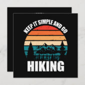 Invitation Gardez-Le Simple Et Allez Randonnée (Devant / Derrière)