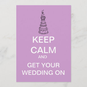 Invitation Gardez l'invitation nuptiale faite sur commande