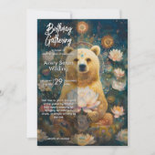 Invitation Gardien Doré | Conception d'ours (Devant)