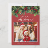 Invitation Garland Christmas Card (Devant)