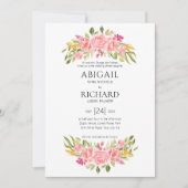 Invitation Garland rose (Devant)