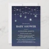 Invitation Garlands Whimsical des étoiles dans le Baby shower (Devant)