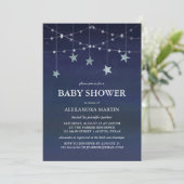 Invitation Garlands Whimsical des étoiles dans le Baby shower (Debout devant)