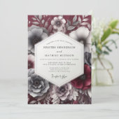 Invitation Garnet Gloaming Posy Wedding (Debout devant)