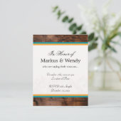 Invitation Garniture de bois classique (Debout devant)