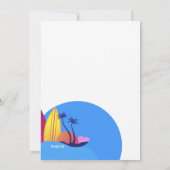 Invitation Gars qui surfent (Dos)