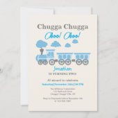 Invitation Garys Blue Train 2e fête d'anniversaire (Devant)