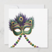 Invitation Gas Lamp | Mardi Gras Beads | Masquerade  (Dos)