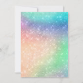 Invitation Gâteau à licorne magique | Aquarelle Imaginaire An (Dos)