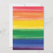 Invitation Gâteau arc-en-ciel en gras (Dos)