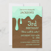 Invitation Gâteau au chocolat à la menthe (Devant)