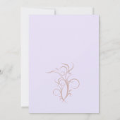 Invitation Gâteau au chocolat Desert Purple Brown 30e anniver (Dos)