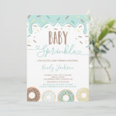 Invitation Gâteau Bébé Saupoudré D'Amour (Debout devant)