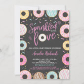 Invitation Gâteau Bébé saupoudré D'amour (Devant)