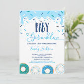Invitation Gâteau Bébé Saupoudré D'Amour (Debout devant)