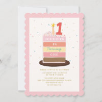 Gâteau coloré étincelant bébé tournant un annivers