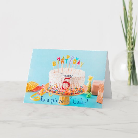 Invitation Gâteau d'anniversaire (Devant)