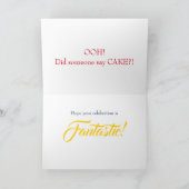 Invitation Gâteau d'anniversaire (Intérieur)