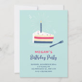 Invitation Gâteau d'anniversaire (Devant)