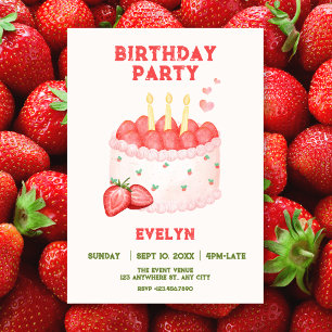 Invitation Gâteau d'anniversaire