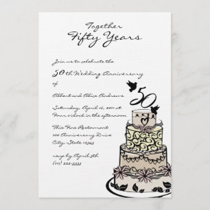 Invitation Gâteau d'anniversaire
