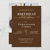 Invitation GÂTEAU D'ANNIVERSAIRE, 21e FÊTE (Devant / Derrière)