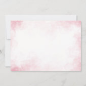 Invitation Gâteau d'anniversaire aquarelle coloré et ballons (Dos)