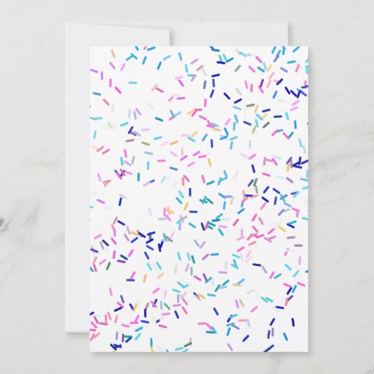 Invitation Gâteau de biscuits du 4e anniversaire (Dos)