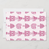 Invitation Gâteau de demoiselle d'honneur Rose Rétro Cœur Coq (Dos)