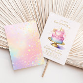 Invitation Gâteau de fête du 1er anniversaire de la fille