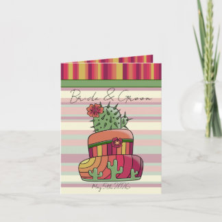 Invitation Gâteau de mariage Cactus