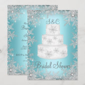 Invitation Gâteau de mariage monogrammé Lavande Enterrement d (Devant / Derrière)