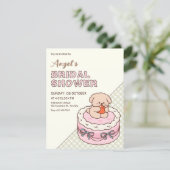 Invitation Gâteau de mariage pour chiots mignons (Debout devant)