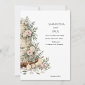 Invitation Gâteau de mariage rustique (Devant)