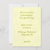 Invitation Gâteau de mariage vintage (Dos)