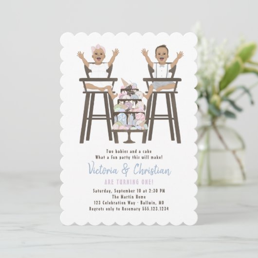 Invitation Gâteau de mash pour les Twinning (Debout devant)