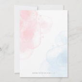 Invitation Gâteau de neige de Noël Hiver Révélation de genre (Dos)